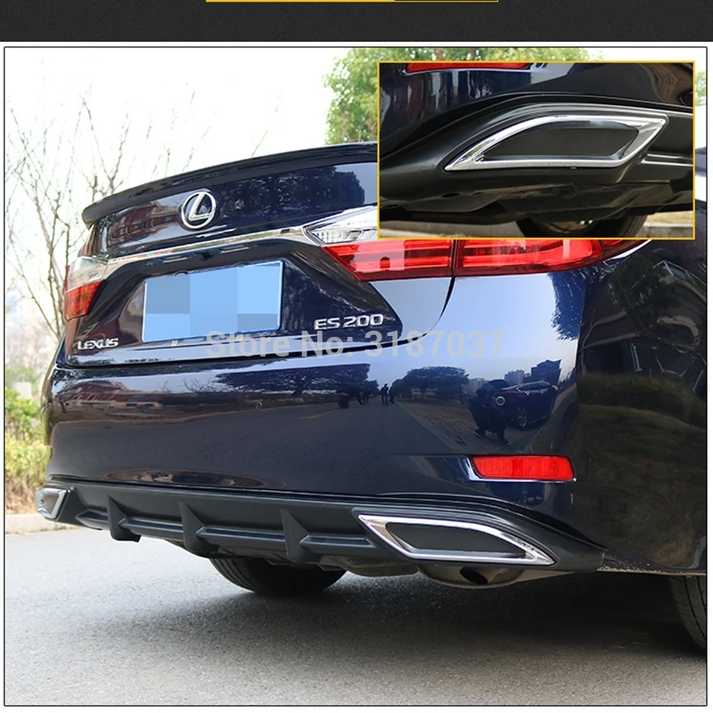 עבור לקסוס ES250 האחורי 2016 ספוילר פלסטיק ABS הפגוש האחורי מפזר תא המטען כיסוי מגן המכונית סטיילינג