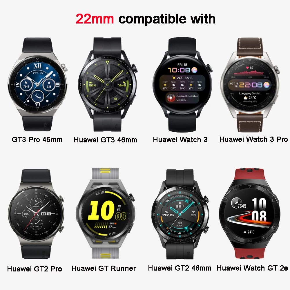 22mm מתכת להקת שעון עבור Huawei לצפות GT3 46mm/GT2 46mm,פלדת אל-חלד רצועת הצמיד עבור Huawei לצפות 3/3 Pro/GT2 Pro/Pro GT3