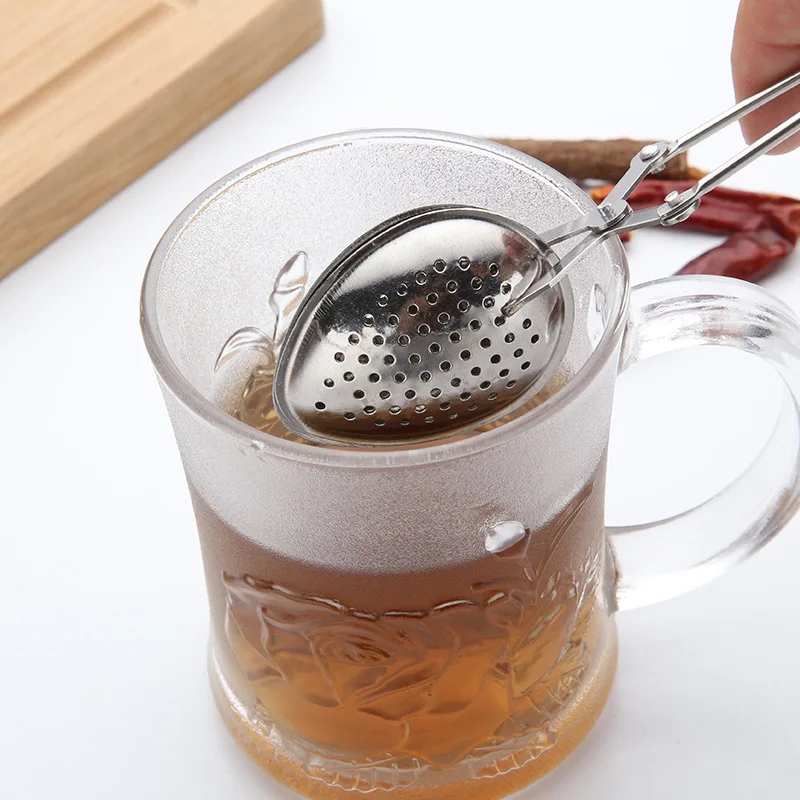 לשימוש חוזר נירוסטה תה Infuser כדור רשת מסננת תה קפה עשב תבלין מסנן מפזר להתמודד עם תה הכדור גאדג ' טים למטבח