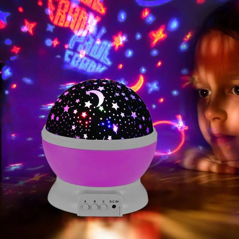 כוכב מנורת לילה מקרן מסתובב כוכב מקרן אור לילה עם 8 שינוי צבע התקרה עיצוב מתנה עבור ילדים מבוגרים