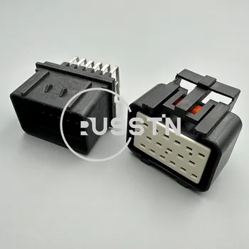 1 סט 18 Pin Econoseal Plug רכב מלבני PCB מחבר ECU שקע עבור מכוניות 344106-1 344107-1