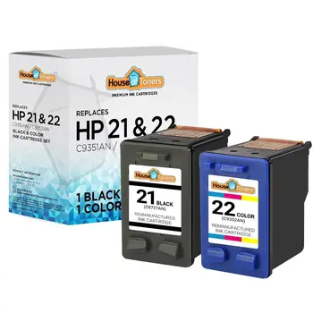 2 PK #21 #22 שחור/צבע עבור HP Deskjet F2240 F2288 F4135 F4150 F4180 3920 3930