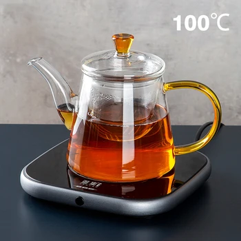300W כוס מחמם ספל חם 100°C תה חם מקבלי כיריים חשמליות 3 ציוד הטמפרטורה החמים בתחתית דוד לקפה, משטח חימום