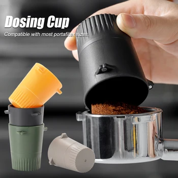 51mm/53mm/58mm קפה מינון כוס אבקת קפה מזין פלסטיק ABS קפה אספרסו מינון כוס עם מגנטים Coffeeware אביזרים
