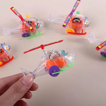 5Pcs בסופו מיני מתנות שקוף צעצוע קלאסי רכב מסוק צעצועים מטוס צעצוע מטוס מתנה
