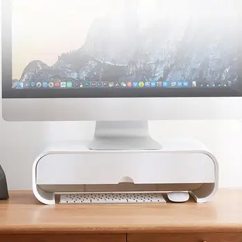 ABS המשרד שולחן ארגונית השולחן מקלדת מדף נייר אחסון מחזיק מחשב בבית במשרד אביזרי שולחן העבודה תיבת אחסון