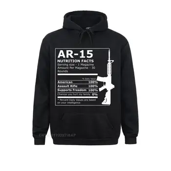 AR-15 רובה אקדח מצחיק סווטשרט קפוצ ' ונים חולצות שרוול ארוך אופנתי cosie עבריינים החוף Mens