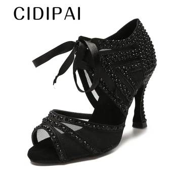 CIDIPAI אופנה נעלי ריקוד סלוניים סוליות רכות הלטינית נעלי ריקוד טנגו ריקוד נעלי עקבים גבוהים נשים מסיבה נעליים