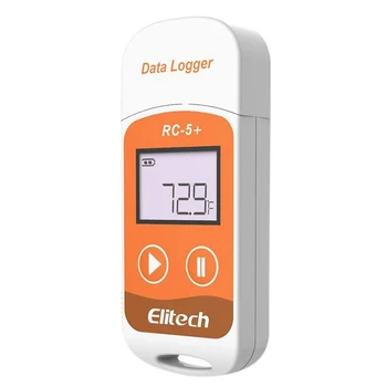 Elitech 3X-RC-5+ PDF USB טמפרטורה לוגר נתונים לשימוש חוזר מקליט 32000 נקודות עבור קירור, שרשרת הקירור תחבורה