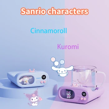 Kawaii Sanrio Cinnamoroll אנימה אינטליגנטית חימום בסיס קריקטורה חמודה Kuromi Thermostatic חימום תחתיות בנות מתנה