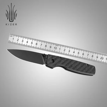 Kizer מוהאבי בלעדי קיפול אולר V4605M1 מקורי XL סיבי פחמן להתמודד עם 154CM פלדה להב סכין טקטי