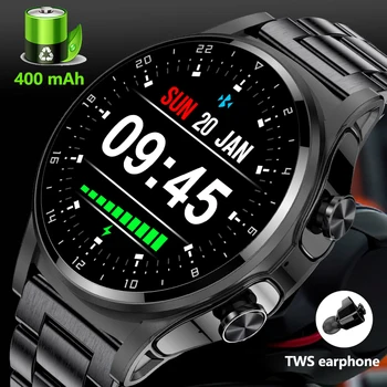 LIGE NFC חכם שעון גברים שעון חכם 2023 TWS אוזניות Bluetooth שיחה מוסיקה הבריאות לפקח 400mAh ספורט כושר Smartwatch נשים