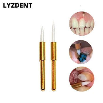 LYZDENT שיניים כירורגית קרמיקה רקמות רכות גוזם עם 21mm 23mm אורך על נסיגת חניכיים שיניים רפואת שיניים שתל כלים