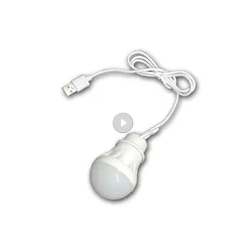 Mini USB LED אור נייד 5W Buld המנורה על התלמיד בקריאת הספר ללמוד מחנאות תאורה חיצונית הליכה פנס מנורות
