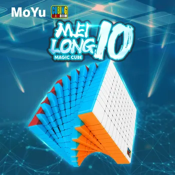 Moyu Meilong 10x10x10 הקוביה Stickerless חלבית משטח 10x10 קסם מהירות הקוביה טוויסט פאזל 10 שכבה הקוביה חינוך צעצוע