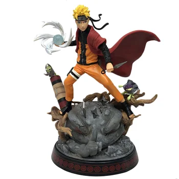 Naruto Shippuden אנימה דמויות GK אוזומאקי ההוקאגה Rasenshuriken קרב פסל דמות 29cm PVC מודל בובה צעצוע Figma מתנות