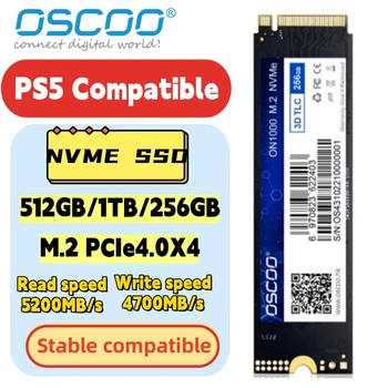OSCOO SSD עבור Ps5 M. 2 NVME PCIE 4.0 1TB 512GB 256GB Ssd 2280mm פנימי קשיח. Co דורו למשחקים כוננים קשיחים Ssd
