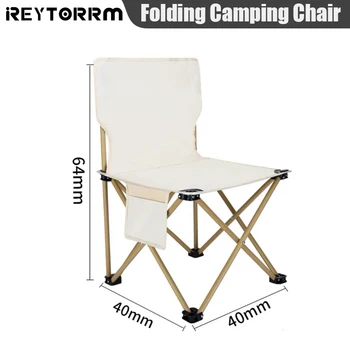 REYTORRM חיצונית, כסאות מתקפלים לקמפינג מחצלות דיג צואה פנאי משענת כיסא פיקניק הירח כיסאות הישרדות חיצונית כלים חליפה