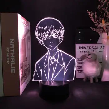 Shinji Ikari 3D LED לילה אור חיישן מגע אנימה עבור עיצוב חדר אור חמודה יום הולדת צבעוני מתנה המנורה מנגה ילד אוהב להציג.