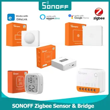 SONOFF ZigBee מיני מתג ZBMINI /ZIGBEE גשר Pro/ טמפרטורה לחות חיישן/ דלת חיישן/ תמיכה אלקסה הבית של Google Ewelink