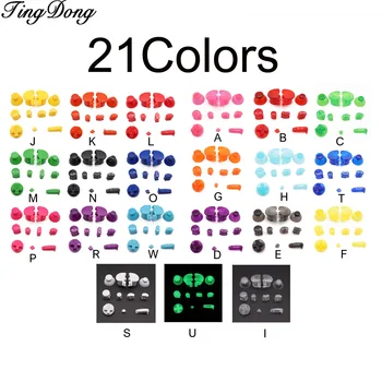 TingDong 1set אדום שחור מקל אנלוגי כובע כפתורים מתחשבות Y X A B Z כפתורים עבור Nintend Gamecube בקר ג ' ויסטיק Thumbstick