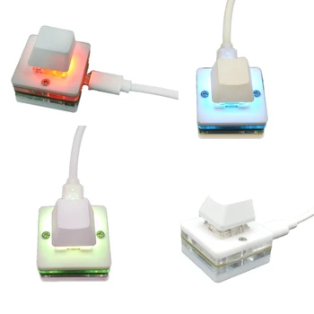 USB לוח מקשים חד-מפתח להעתיק ולהדביק מאקרו המשחקים מכני מקלדת תכנות אדום/ירוק/תה/שקט-לבן מתג