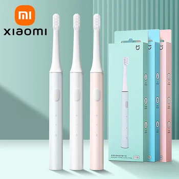 XIAOMI MIJIA T100 סוניק מברשת שיניים חשמלית נטענת USB נטענת מברשות שיניים עמיד למים קולי אוטומטי מברשת השיניים