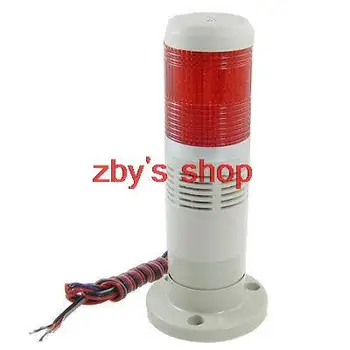 אדום תעשייתית מגדל מנורה, זמזם ההתראה מחסנית אור 12V DC