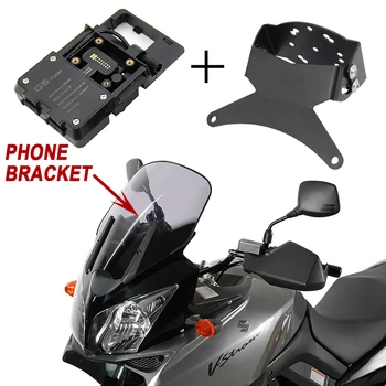 אופנוע חדש עבור סוזוקי וי-סטרום 650 1000 DL 650 1000 Vstrom תושבת הר GPS הטלפון החכם בעל ניווט סוגריים.