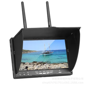 איכות גבוהה uuustore 5802d5802 LCD5802D 40CH Raceband 5.8 G 7 אינץ מקלט גיוון צג HD עם Build-in סוללה