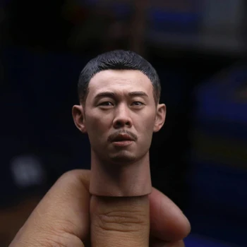 במלאי 1/6 מידה ZHY005 אסיה כוכב ז 'אנג יי ראש גילוף הראש הגברי לפסל מודל 12