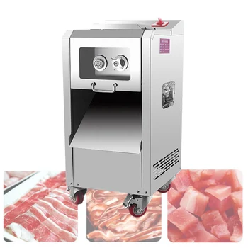 בשר באיכות גבוהה קאטר נירוסטה אנכי חשמלי מבצעה מסחרי בשר מכונת חיתוך להב נשלף