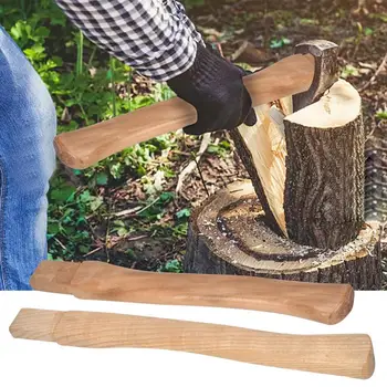 הגרזן ידית עץ החלפת ידית ארוכה מעוגלת פיצול קוצץ גרזן פטיש לטיולים ציוד בבית החווה גן הגרזן