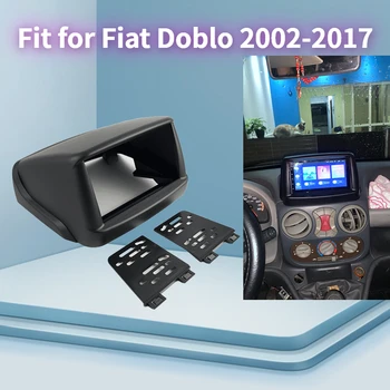 המכונית Autoradio ניווט 2 Din 7inch רדיו Fascia DVD נגן אודיו פאנל מסגרת מתאימה עבור פיאט Doblo 2002-2017