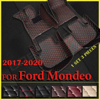 המכונית מחצלות עבור פורד מונדיאו 2017 2018 2019 2020 מותאם אישית אוטומטי הרגל ריפוד הרכב שטיחים לכסות את הפנים אביזרים