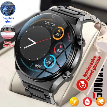 חדשים א. ק. ג+PPG שעון חכם גברים Sangao לייזר הבריאות קצב הלב שעונים טמפרטורת הגוף כושר גשש Smartwatch עבור Huawei Xiaomi