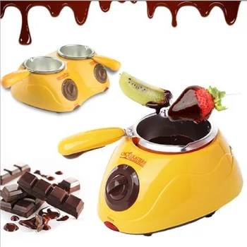 חשמלי שוקולד בסיר מעיין Hotpot שוקולד להמיס בסיר מכונת 220V 1 גראס או 2 סירים עם תבניות כלים
