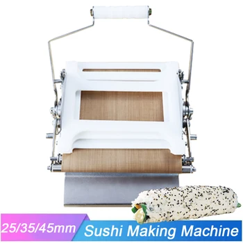ידנית גודל קטן להכנת סושי יפני מכונת גלגול אורז עגול נורי צמחי בר רצועה קוריאנית Gimbap ציוד לעסקים