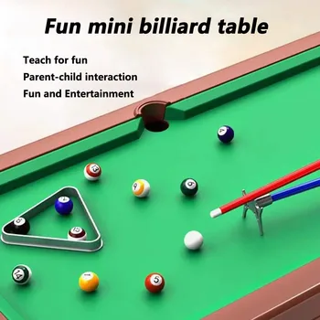 לוח משחקי בנים מיני שולחן ביליארד ביליארד סנוקר צעצוע מסיבת מונטסורי ספורט שולחן משחק ילדים צעצוע הורה-ילד אינטראקציה מתנה