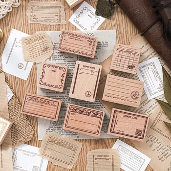 מה שהופך את הכרטיס חותמות עץ רכוב חותמות גומי עבור קבלת הכרטיס DIY אמנות עיצוב אלבומים היומן המתכנן