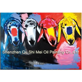 מיומנות גבוהה מנשה קדישמן אמן בעבודת יד מופשט ציור שמן על בד אמנות מודרנית צבע כבשים הציור על הקיר תמונות