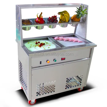מסחרי סוג יוגורט מכונה/מטוגן גלידה מכונת גליל/יוגורט גלידה מכונת