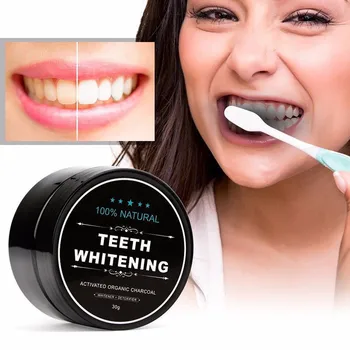 משחת שיניים מברשת שיניים אבקת שן הלבנת שיניים הלבנת טבעי אורגני פעיל פחם במבוק שיניים צהובות ערכת ניקוי