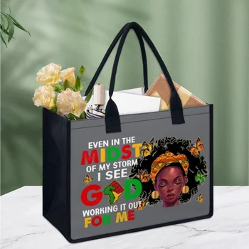 נייד ליידי תיק שחור המלכה נשים אפרו-אמריקאית Juneteenth Elaegant תיקים Dropship נסיעות קניות שקיות כתף