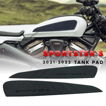 עור נחש טנק רפידות אוחז מגן מדבקות מדבקות הברך צד דלק אחיזה Pad עבור רכב ספורט S SportsterS 2021 2022