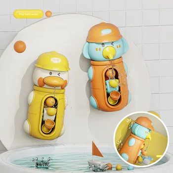 קריקטורה ברווז פיל צעצועי אמבטיה אמבטיה צעצועים גלגל מים בייבי אמבט מים צעצועים לאמבטיה כיף רחצה זמן לילדים, פעוטות, בנים, בנות