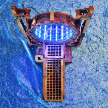 רב ממדי קסם פורטל - Galaxy השער מסתורי החלל בבית קישוטים LED עץ בעבודת יד קישוט מסגרת שכבות מרובות